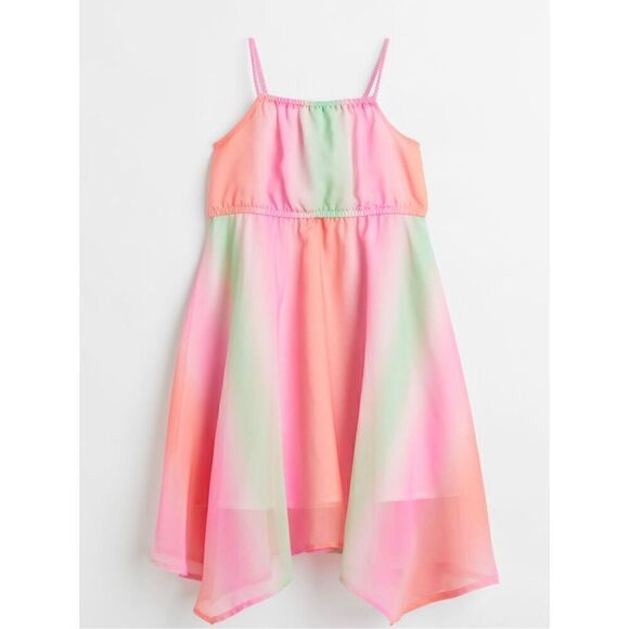 H&M Girl’s 2T Asymmetric Chiffon Strappy MIDI Dress - Picture 9 of 10